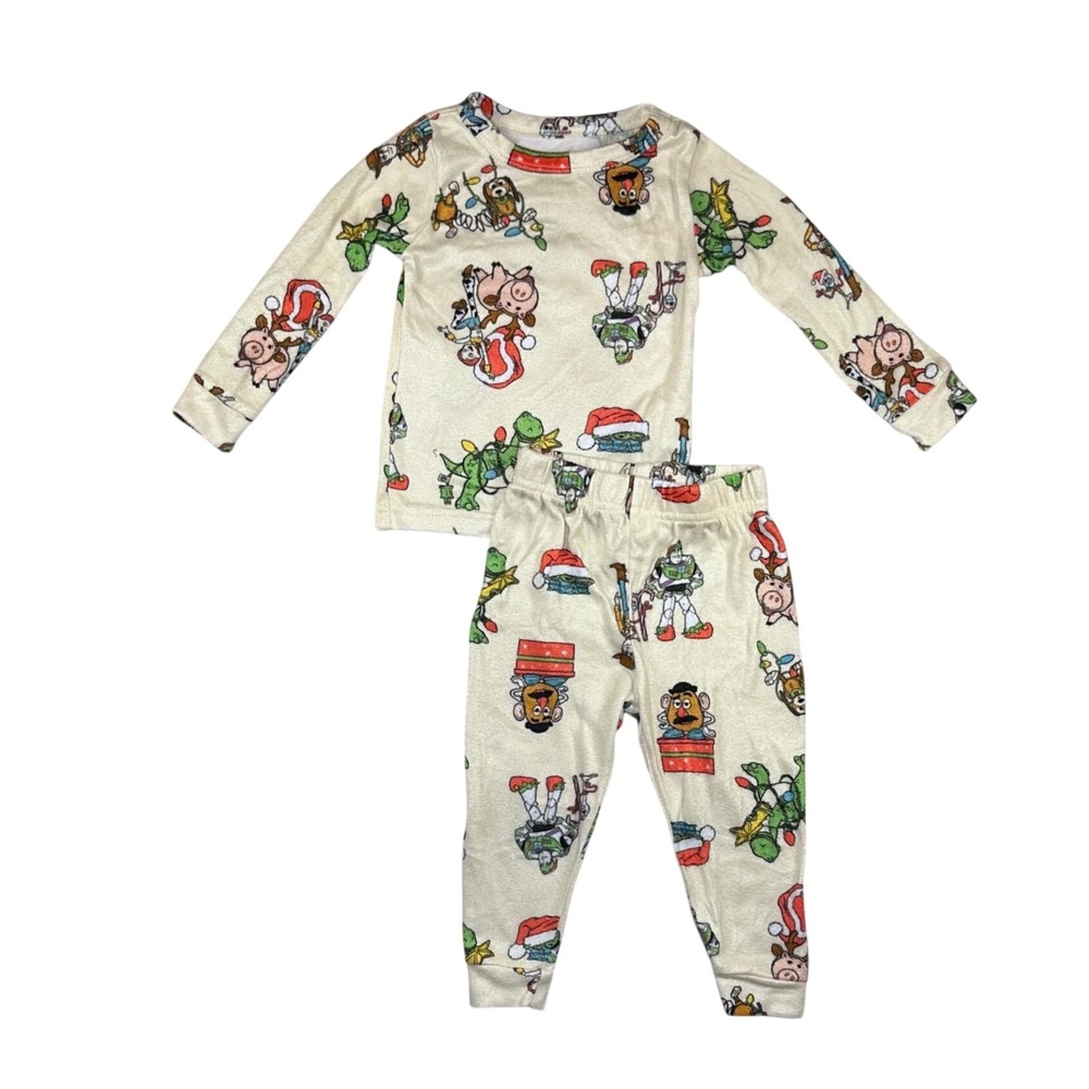 Disney/Pixar Toy Story Christmas Pajamas with Woody, Buzz, Rex, Slinky Size 2T